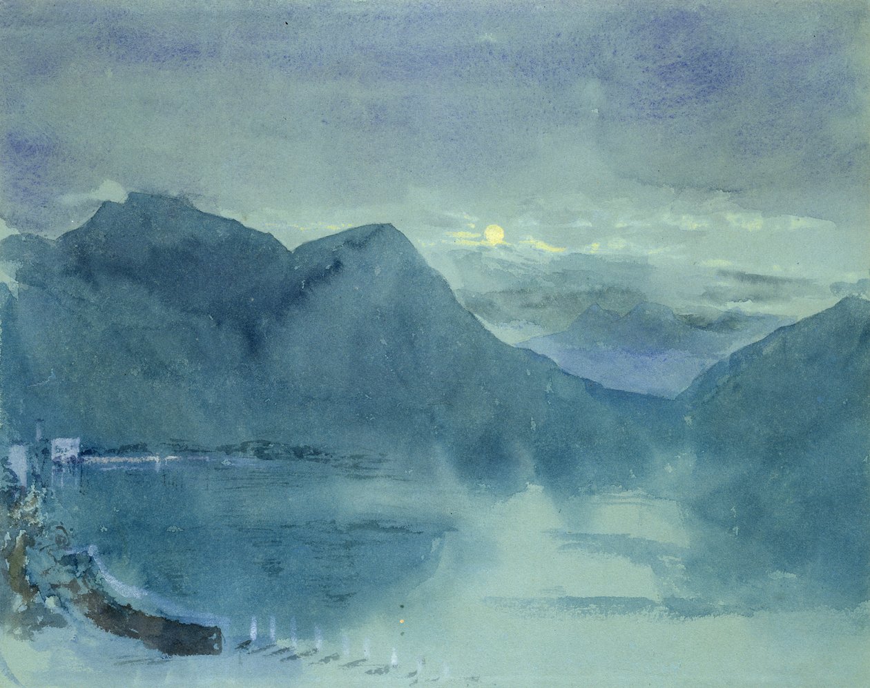 Jezioro Lugano autorstwa John Ruskin