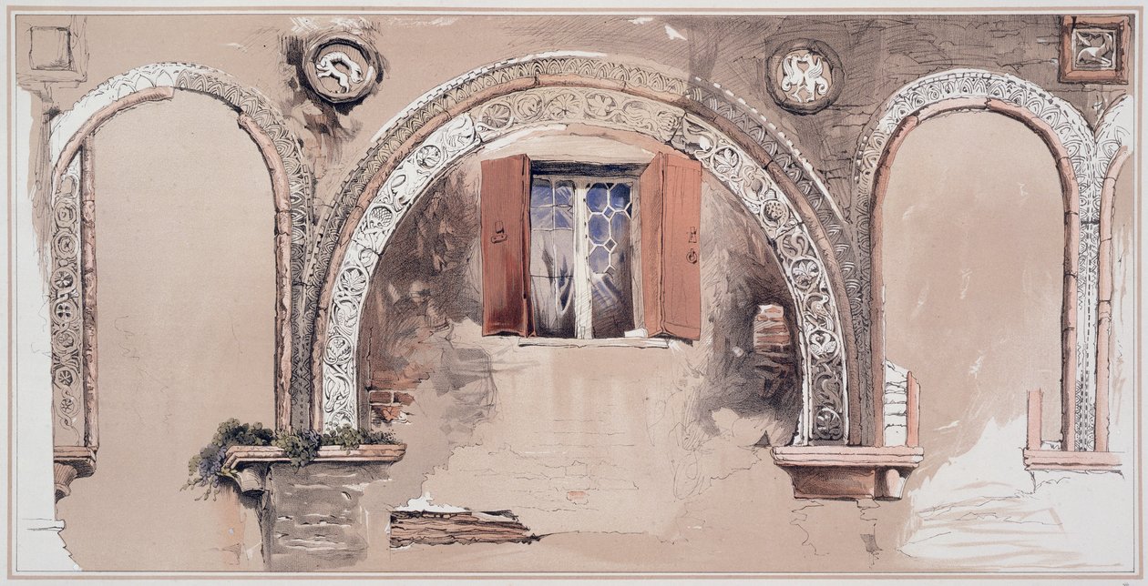 Archiwolty na palach, z ruin w Rio di Ca