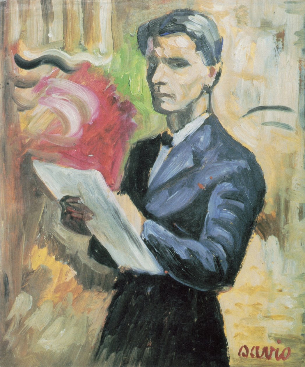 Autoportret norweskiego artysty Samów Johna Savio autorstwa John Savio