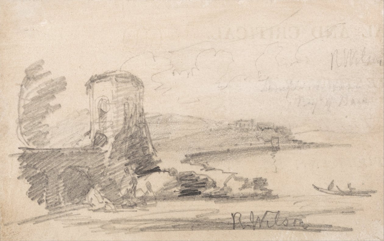 Most i wieża, według Richarda Wilsona autorstwa John Sell Cotman