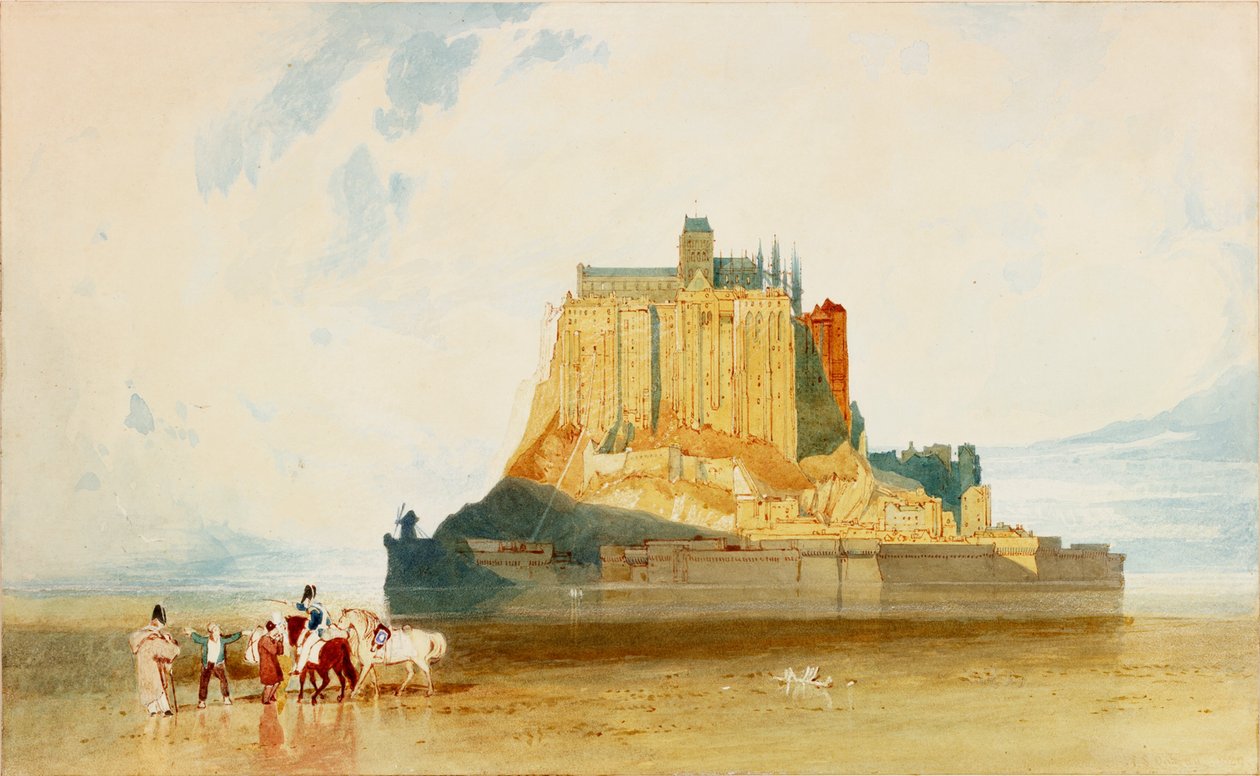 Mont St Michel, 1829 autorstwa John Sell Cotman