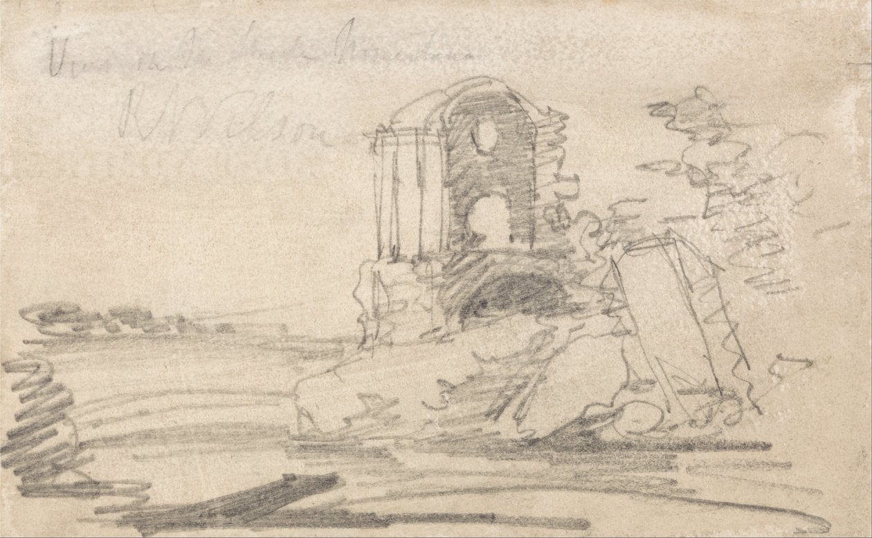 Zrujnowana świątynia po Richardzie Wilsonie autorstwa John Sell Cotman