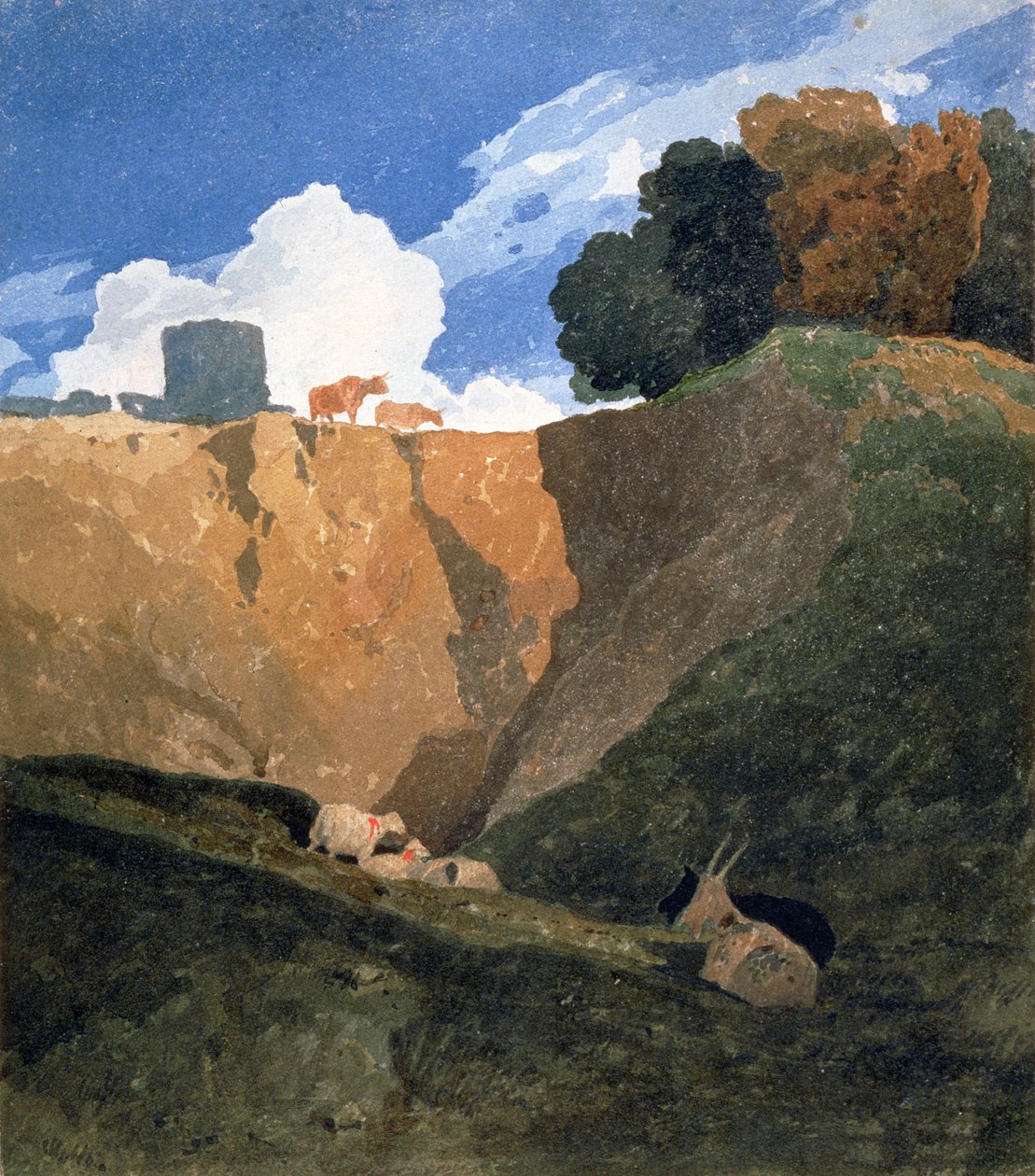 Margiel Pit, ok. 1809-10 autorstwa John Sell Cotman