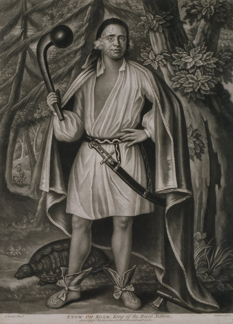 Etow Oh Koam, Król Rzeki (1710) autorstwa John Simon
