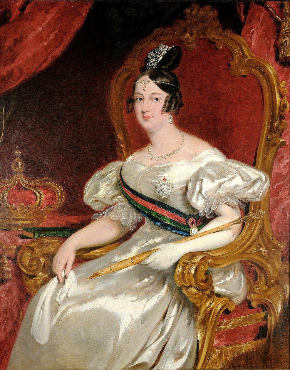 Portret D. Marii II, królowej Portugalii 1819-1853 autorstwa John Simpson