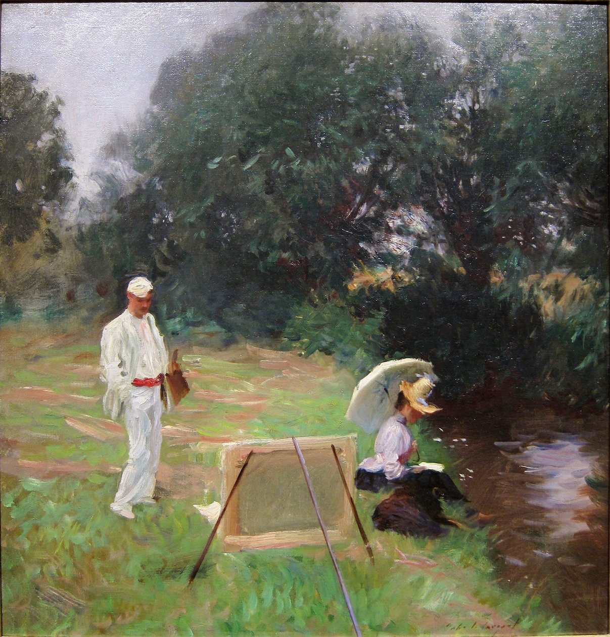 Dennis Miller Bunker Malarstwo w Calcotn autorstwa John Singer Sargent