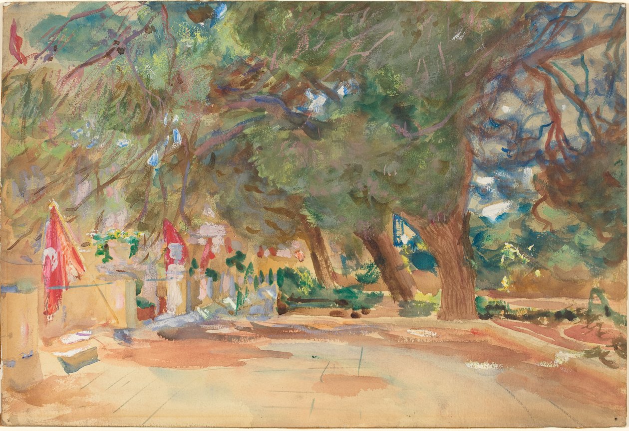 Pomnik Wojenny, 1918 (akwarela i gwasz na graficie na papierze tkanym naklejone na deskę) autorstwa John Singer Sargent
