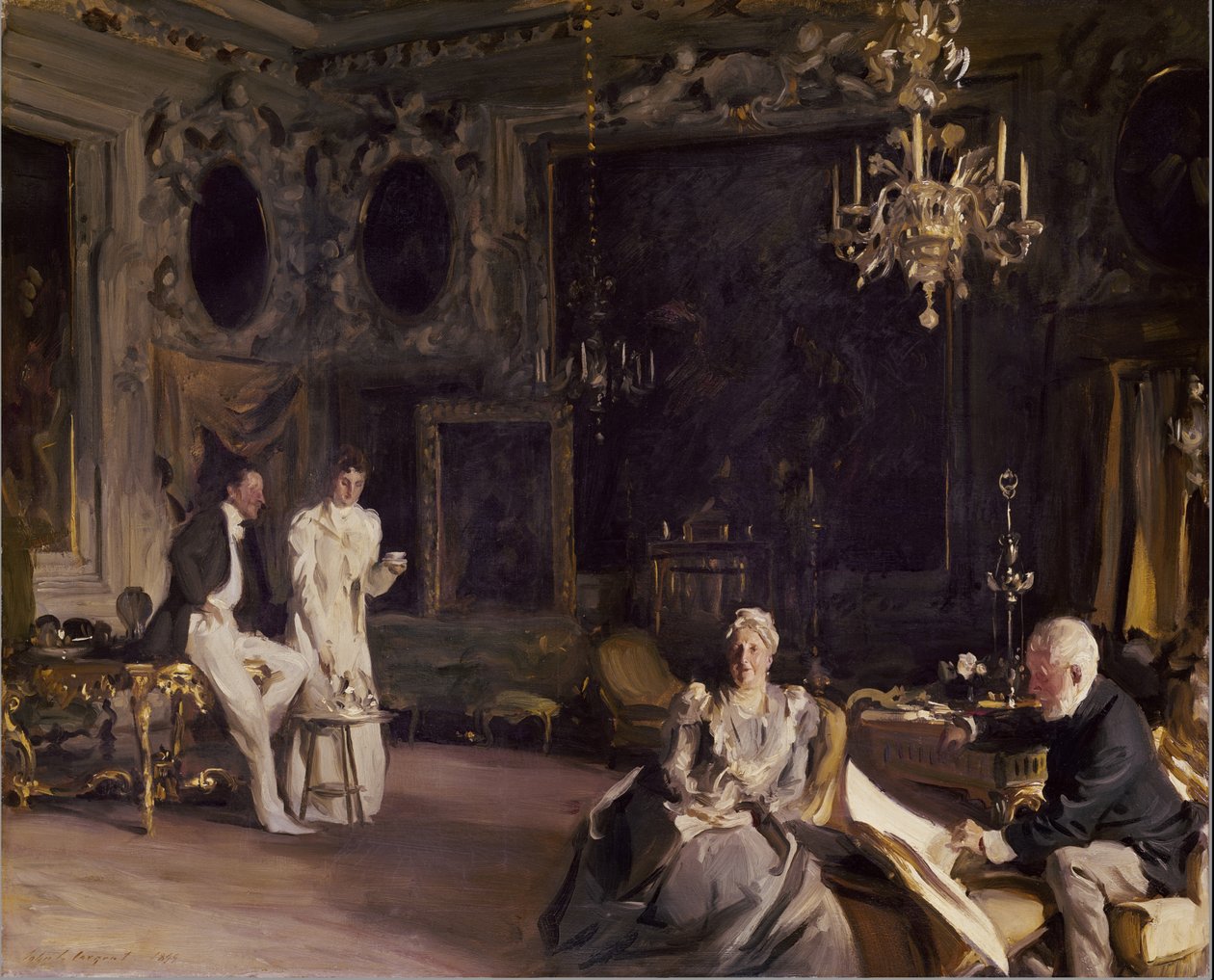 Wnętrze w Wenecji, 1899 autorstwa John Singer Sargent