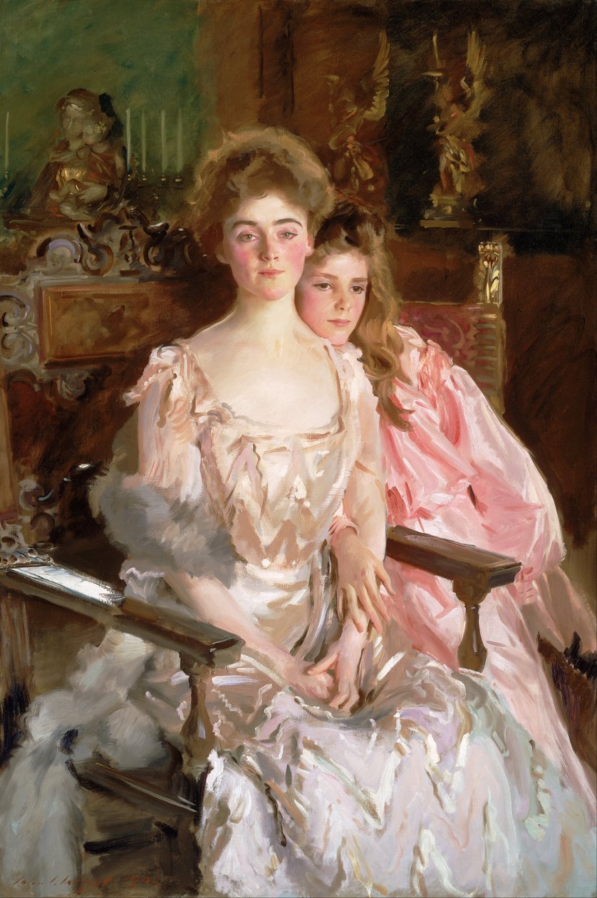 Pani Fiske Warren (Gretchen Osgood) i jej córka Rachel autorstwa John Singer Sargent