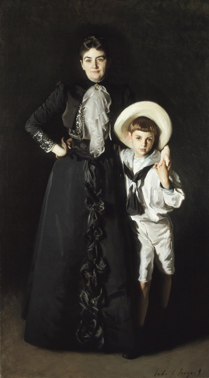 Portret pani Edward L. Davis i jej syna, Livingston Davis autorstwa John Singer Sargent
