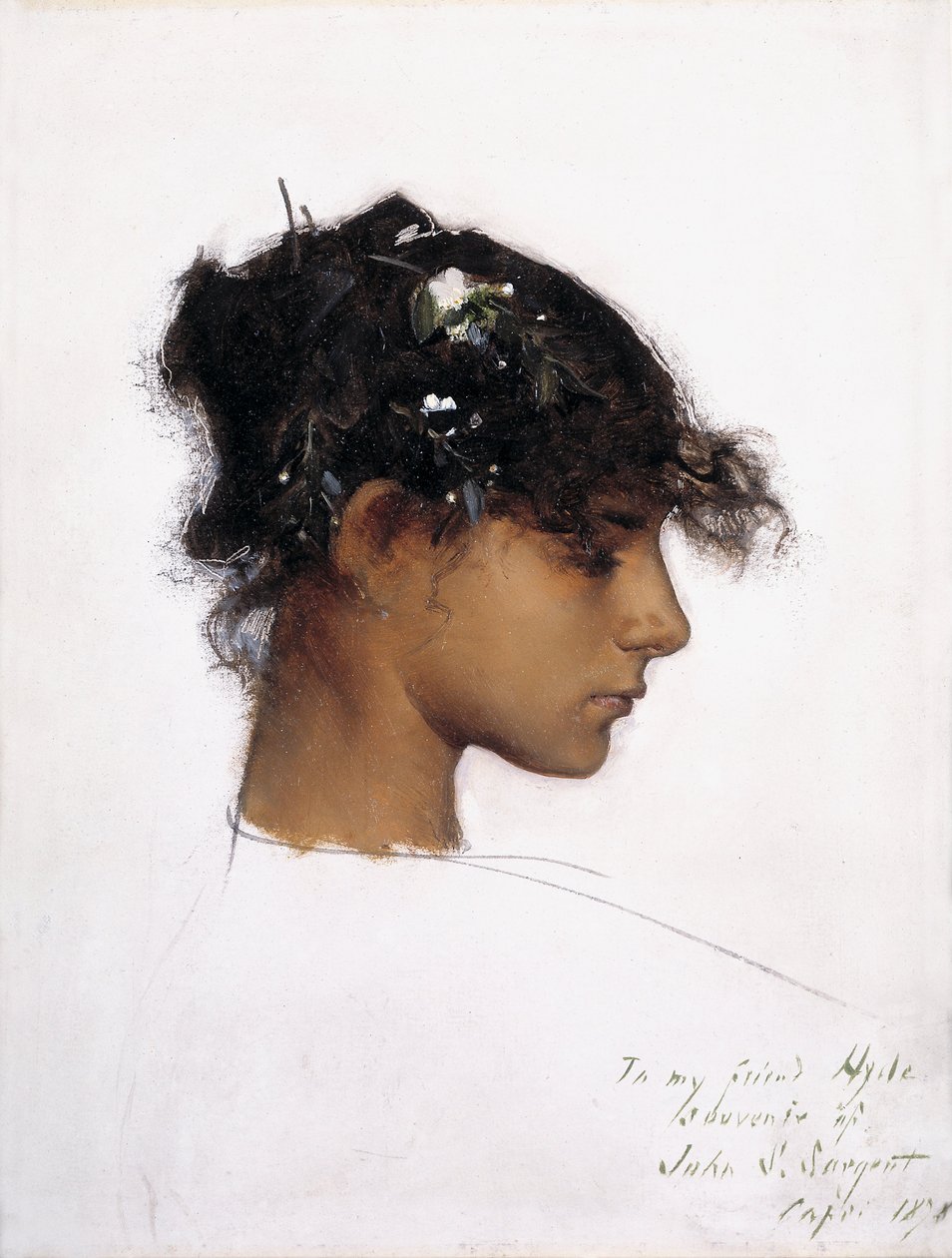 Rosina Ferrara, szefowa dziewczyny na Capri autorstwa John Singer Sargent