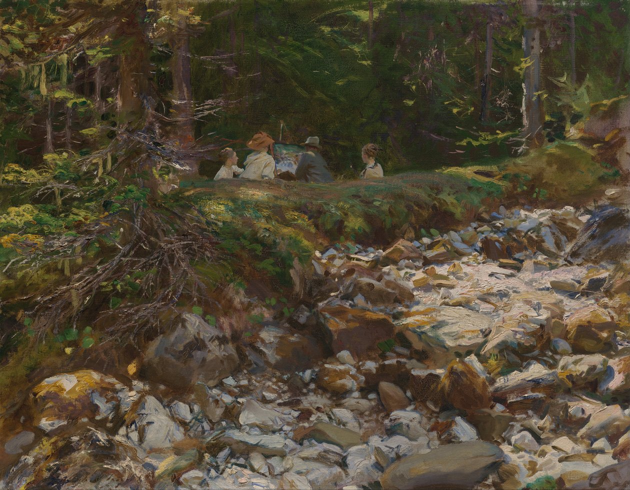 Mistrz i jego uczniowie autorstwa John Singer Sargent