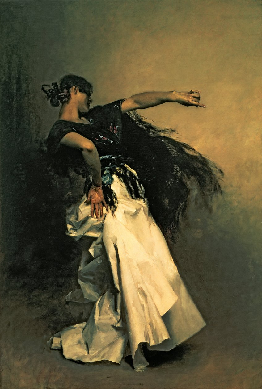 Hiszpańska tancerka, studium do „El Jaleo”, 1882 autorstwa John Singer Sargent