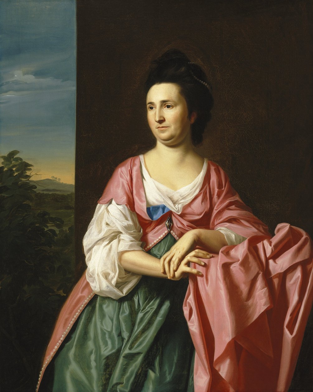 Pani. Sylvester Gardiner, z domu Abigail Pickman, dawniej Mrs. Williama Eppesa autorstwa John Singleton Copley