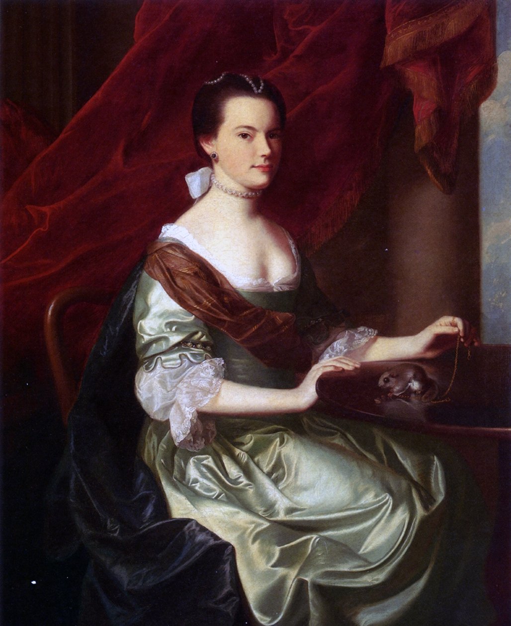 Pani Theodore Atkinson Jr. (Frances Deering Wentworth), 1765 autorstwa John Singleton Copley