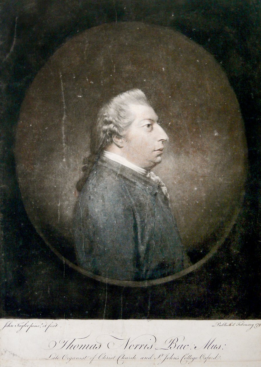 Thomas Norris, 1791 (ręcznie kolorowana mezzotinta) autorstwa John Taylor