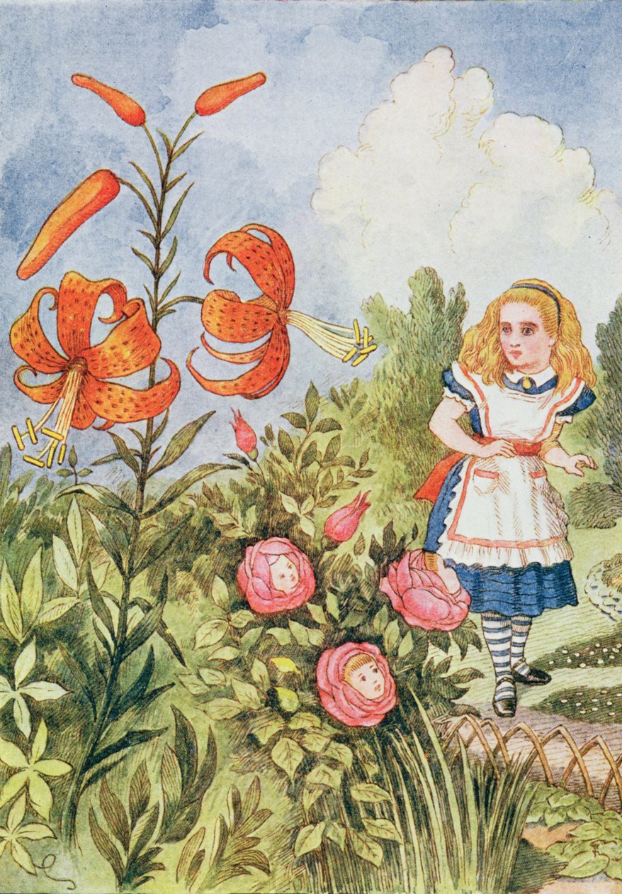 Tiger Lily, z „Po drugiej stronie lustra” Lewisa Carrolla (1832-98) autorstwa John Tenniel