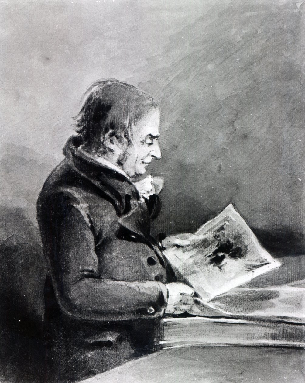 Joseph Mallord William Turner (grafit i wc na papierze) autorstwa John Thomas Smith