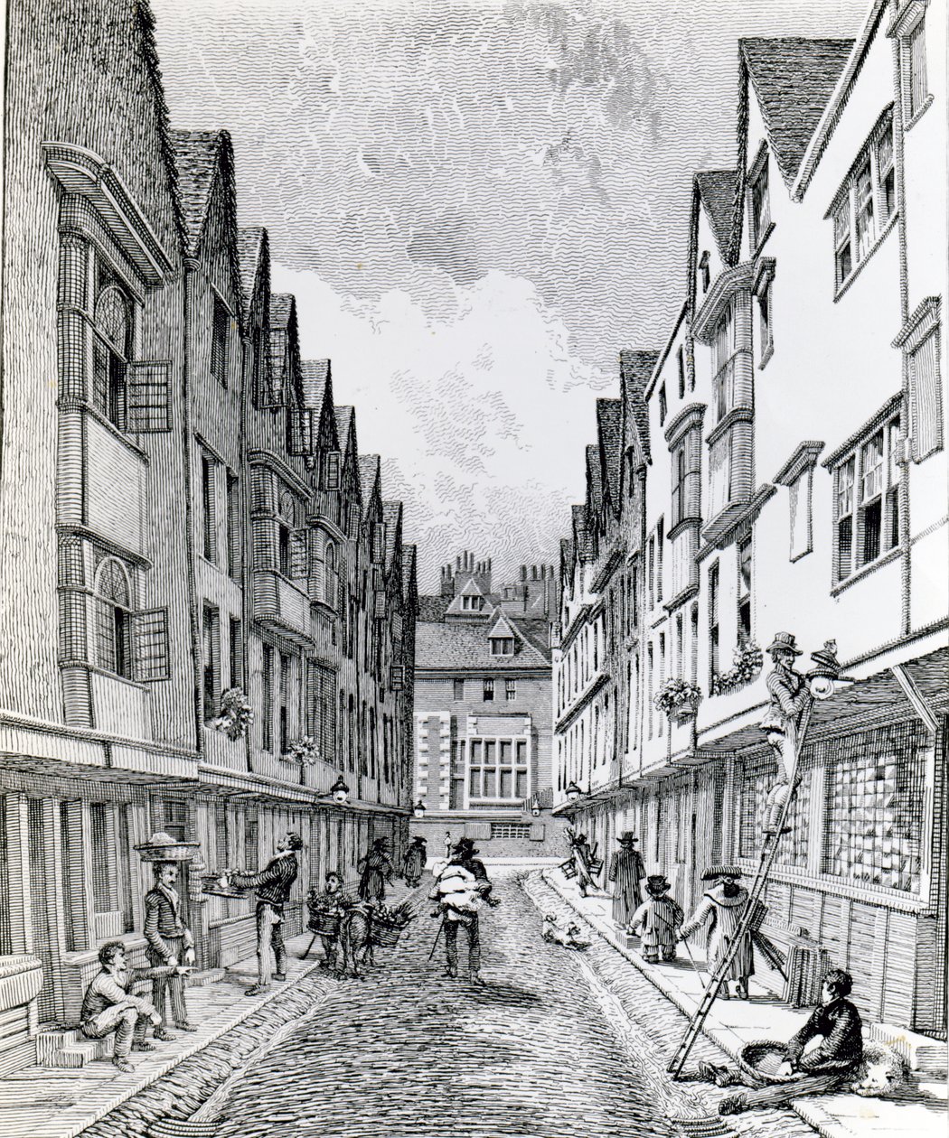 Winchester Street, London Wall, opublikowano 1814 autorstwa John Thomas Smith