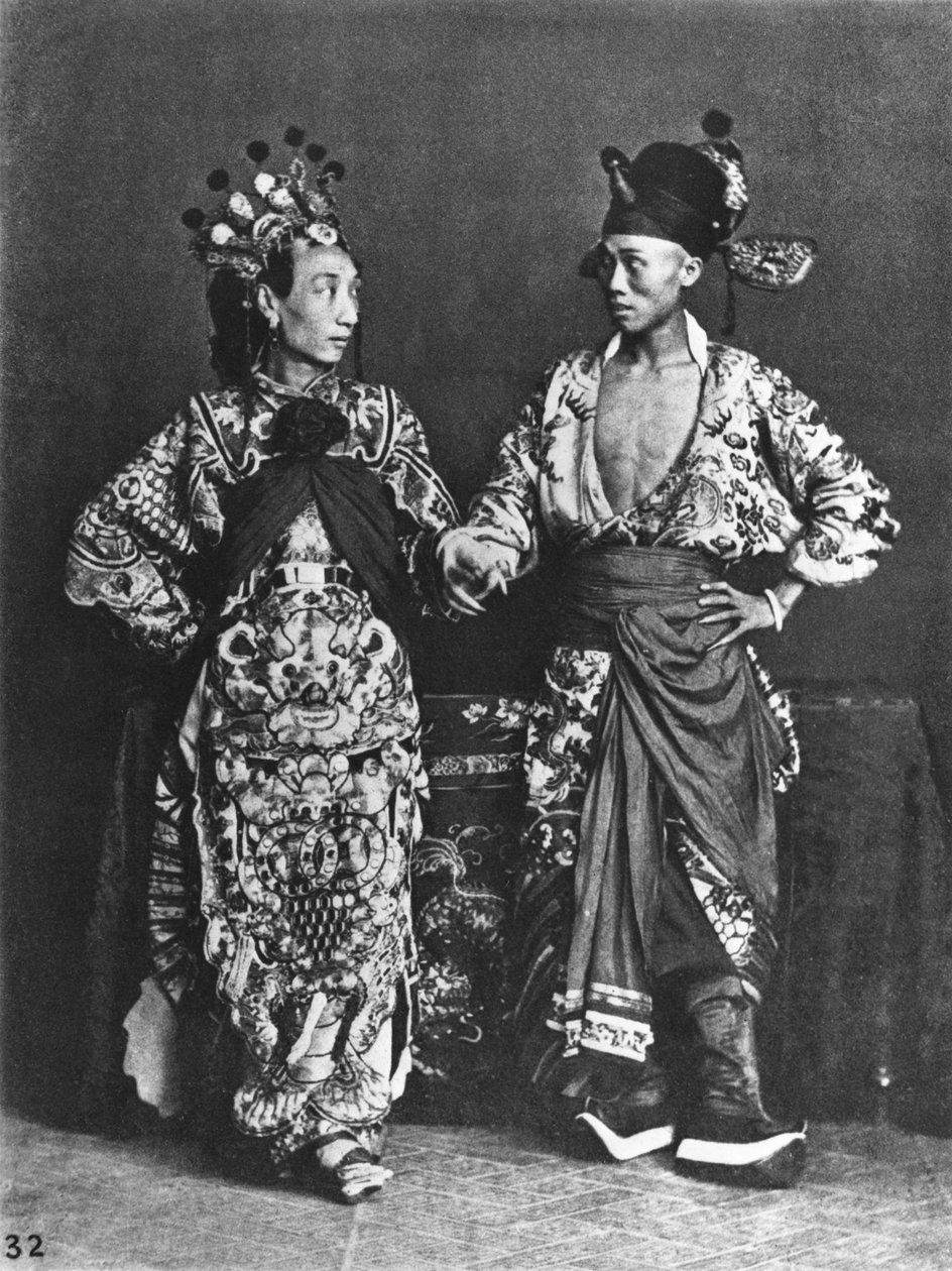 Chińscy aktorzy, ok.1870 autorstwa John Thomson