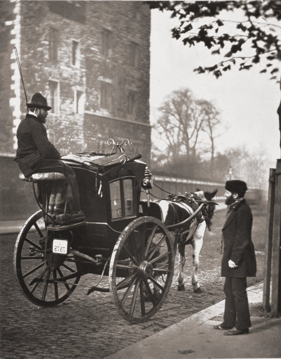 London Cabmen, z „Street Life in London”, J. Thomson i Adolphe Smith, 1877 autorstwa John Thomson