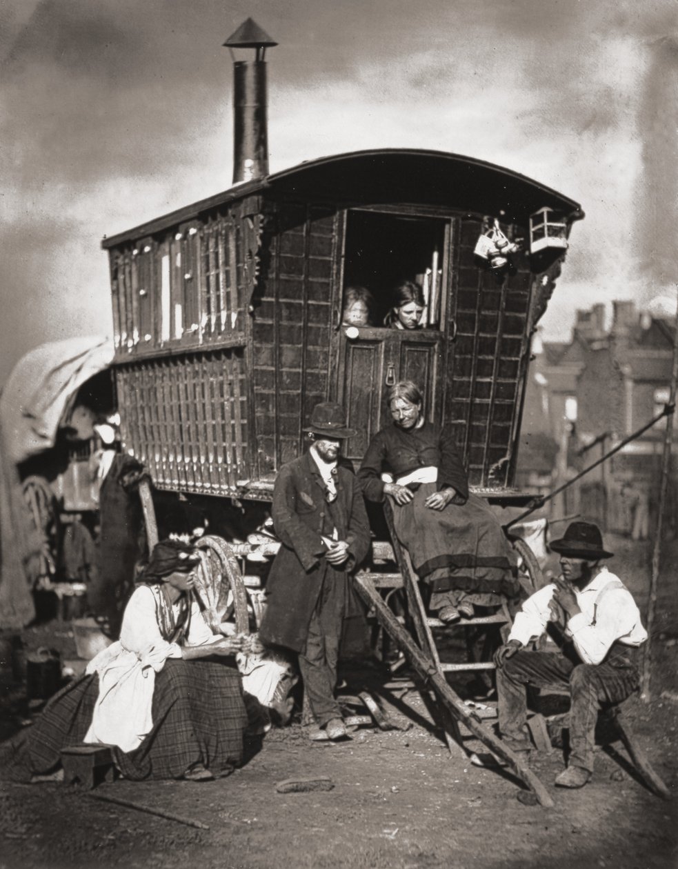 London Nomades, z „Street Life in London”, J. Thomson i Adolphe Smith, 1877 autorstwa John Thomson