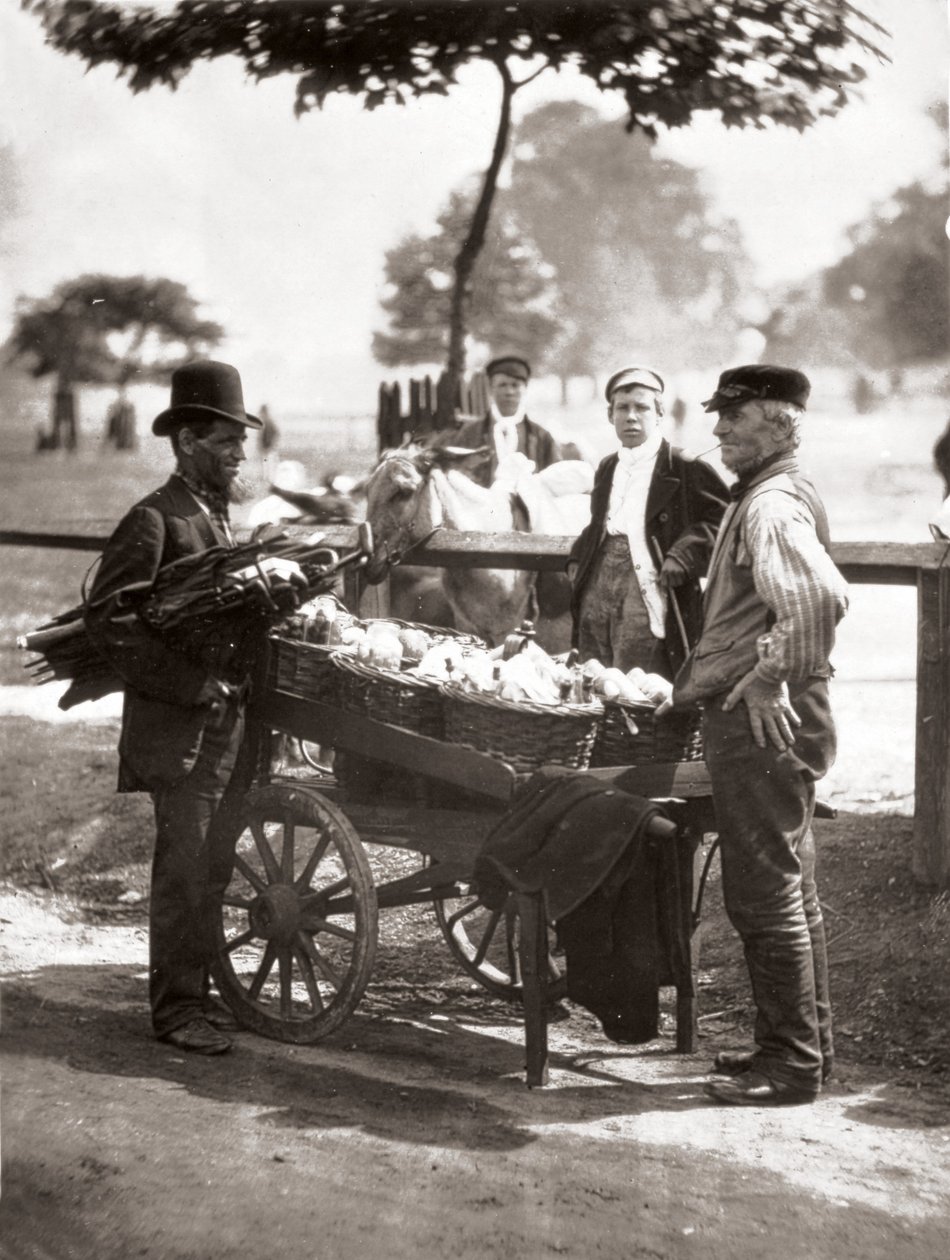 Mush-Fakers i Ginger-Beer Makers, z „Street Life in London”, J. Thomson i Adolphe Smith, 1877 autorstwa John Thomson