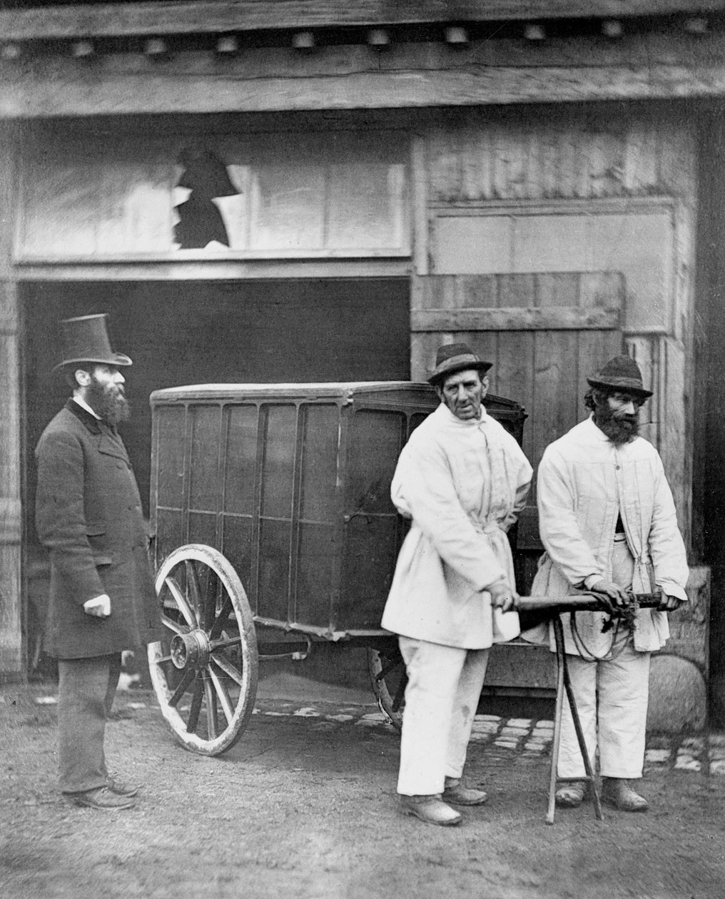 Publiczne dezynfektory, z „Street Life in London”, 1877 autorstwa John Thomson