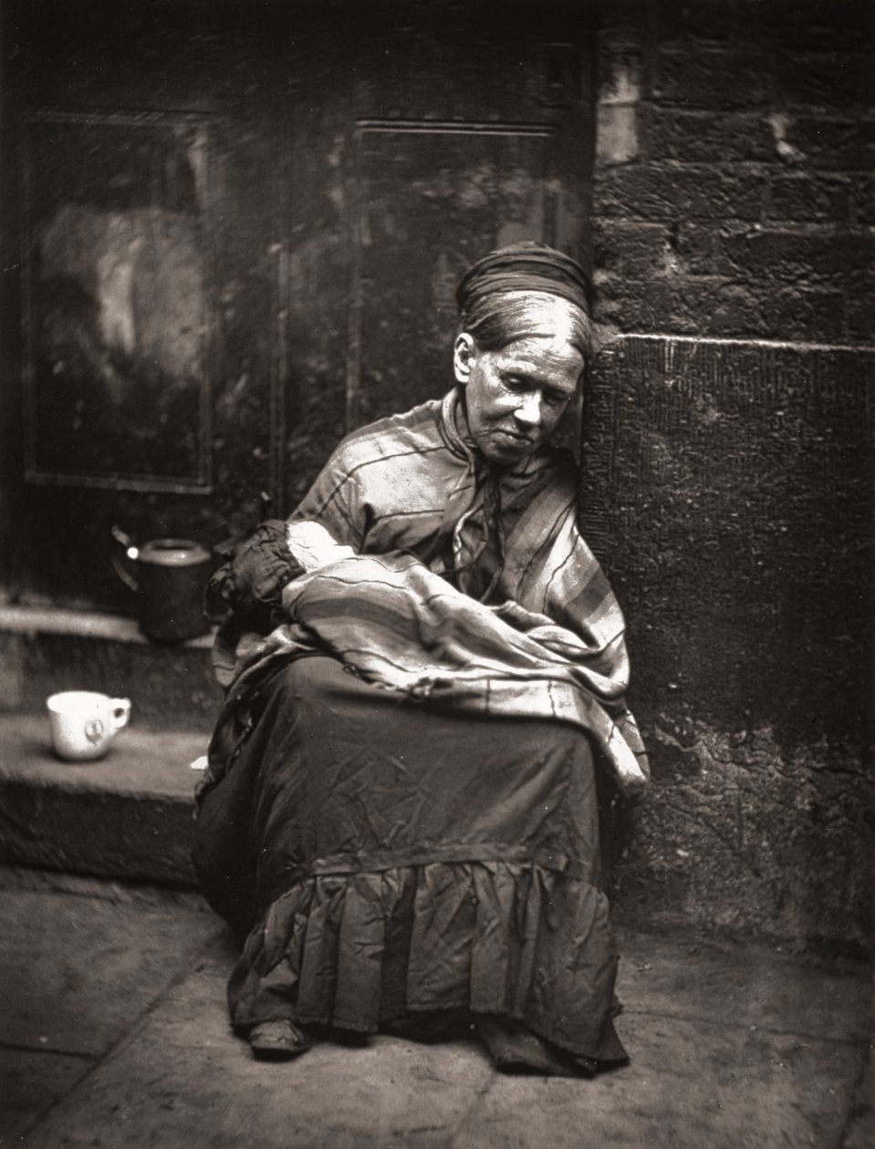 The Crawlers, z „Street Life in London”, J. Thomson i Adolphe Smith, 1877 autorstwa John Thomson