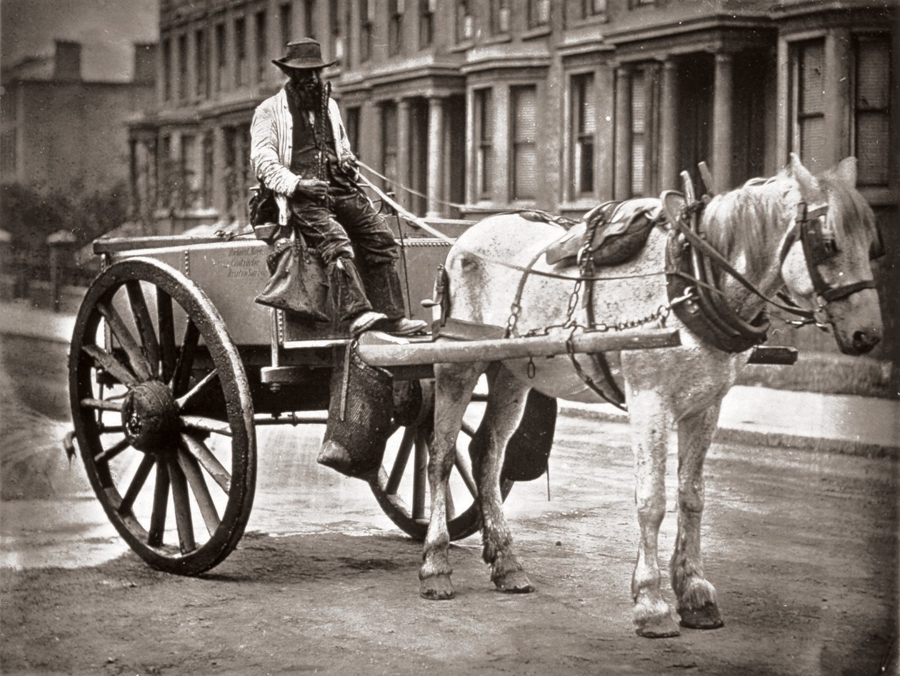 Wózek wodny, z „Street Life in London”, J. Thomson i Adolphe Smith, 1877 autorstwa John Thomson