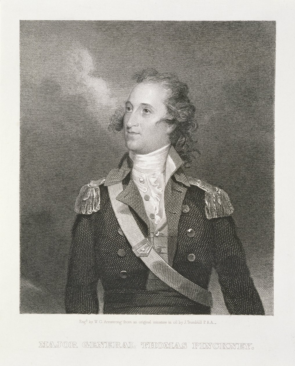 Generał dywizji Thomas Pinckney (1750-1828) wyryty przez Williama G. Armstronga (1823-90) autorstwa John Trumbull