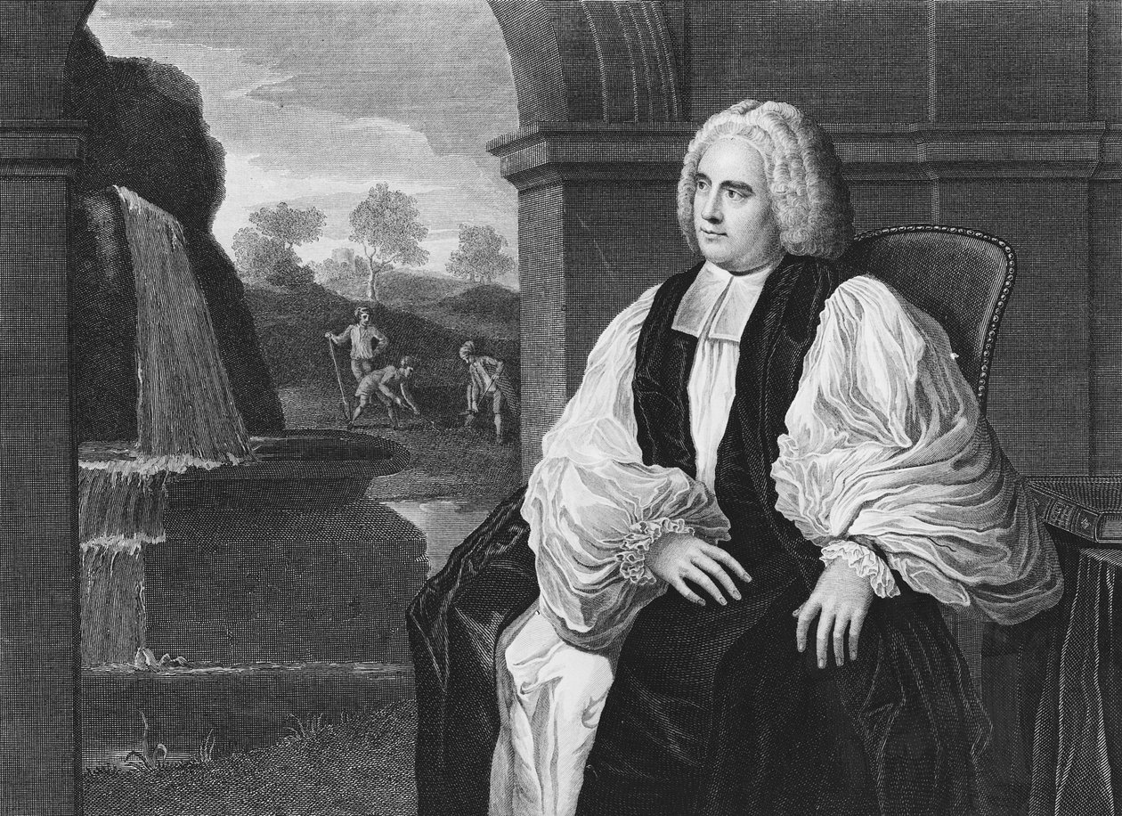 The Right Reverend George Berkeley, zmarły lord biskup Cloyne w Irlandii, grawerowany przez Williama Skeltona, 1800 autorstwa John Vanderbank