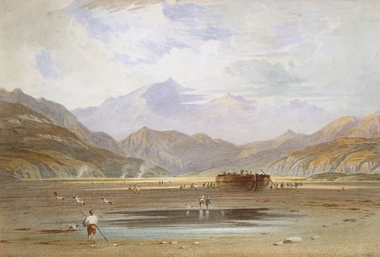 Widok na Snowdon z Traetha Bacha, Merioneth autorstwa John Varley