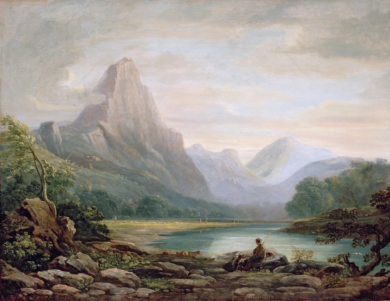 Dolina Walijska, 1819 autorstwa John Varley