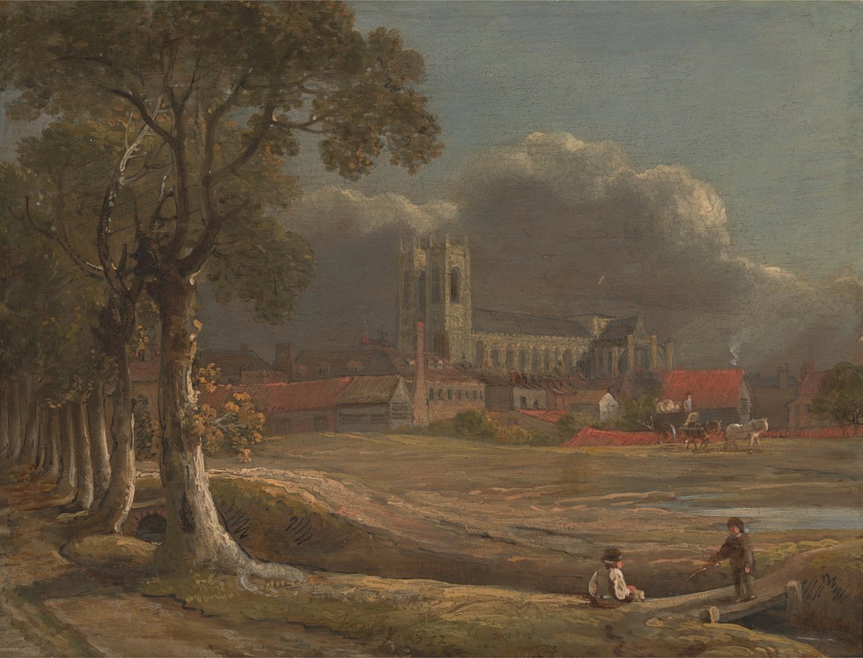 Opactwo Westminsterskie z Tothill Fields autorstwa John Varley
