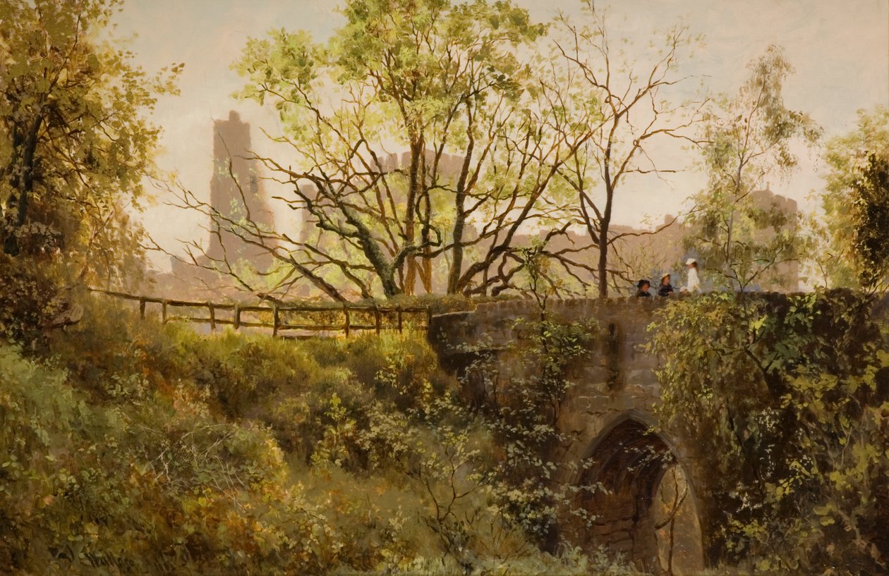 Zamek Prudhoe, Northumberland autorstwa John Wallace