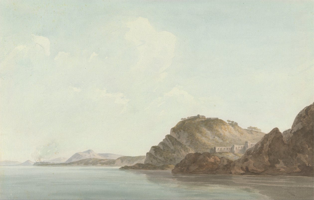 Wybrzeże w pobliżu Sorrento autorstwa John Warwick Smith