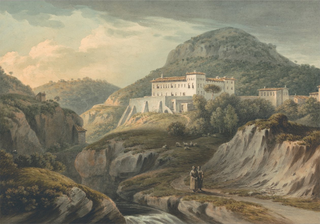 Klasztor w Vietri, niedaleko Salerno autorstwa John Warwick Smith