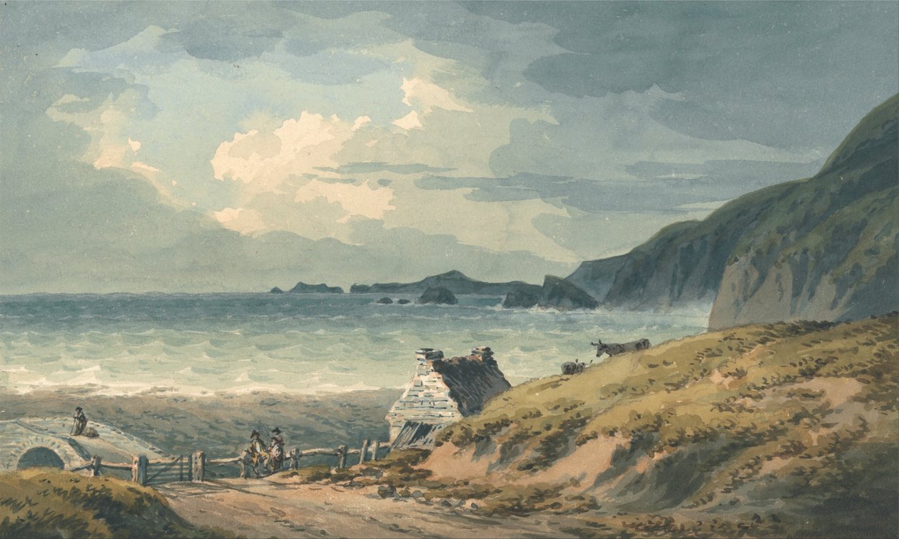 Północna granica Zatoki St. Brides autorstwa John Warwick Smith