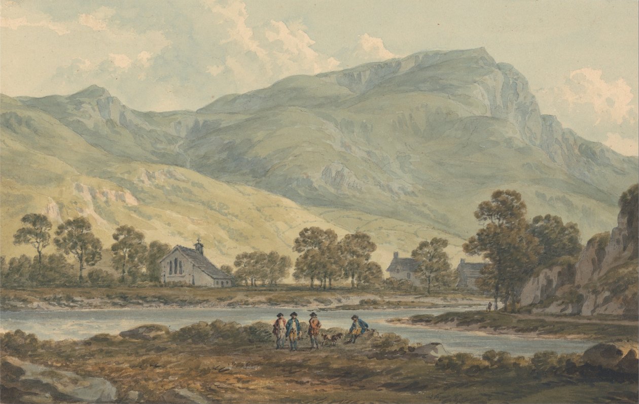 Klasztor Beddgelert, Caernarvonshire autorstwa John Warwick Smith