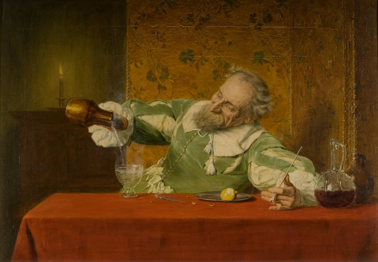 Szlafrok, 1880 autorstwa John Watson Nicol