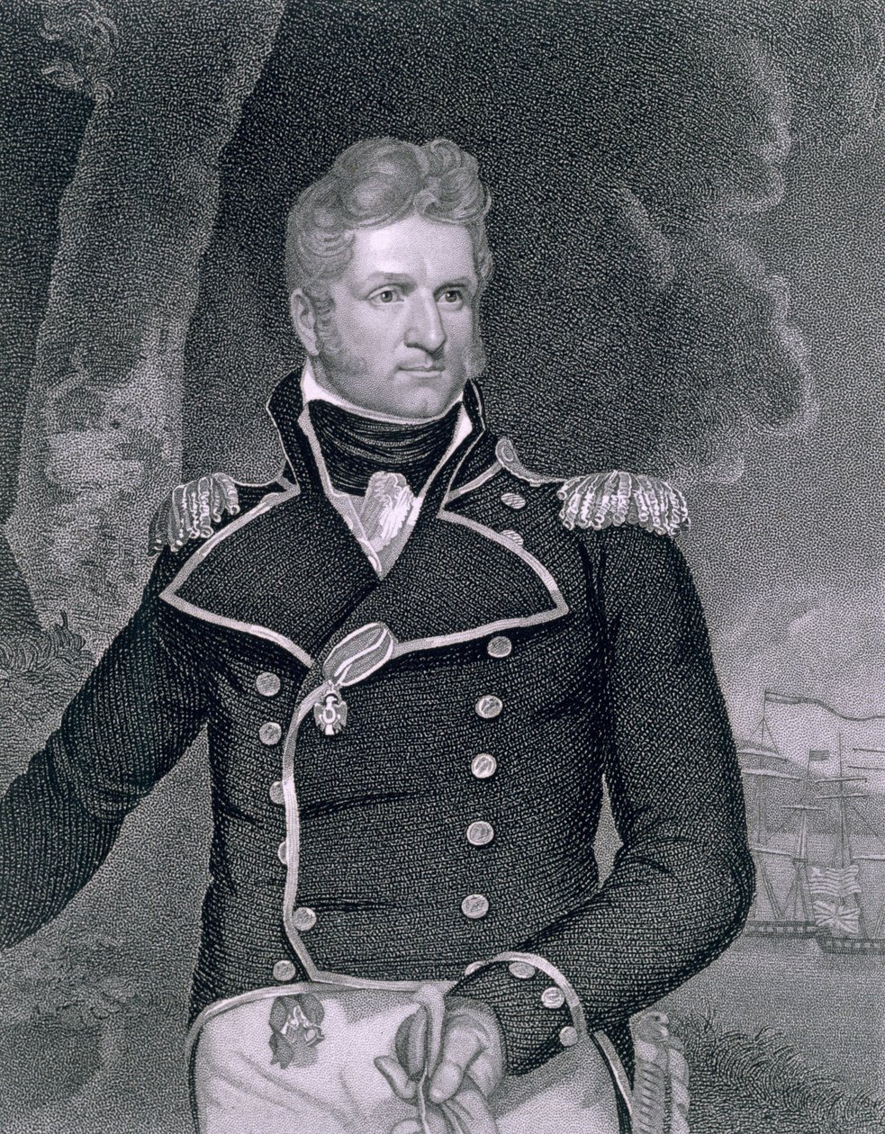 Thomas Macdonough (1783-1825) grawerowany przez Johna B. Forresta (1814-70) autorstwa John Wesley Jarvis