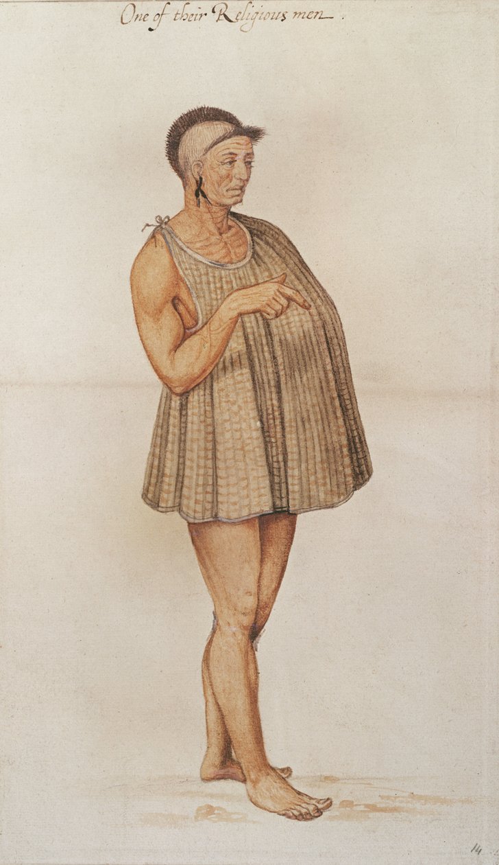 Człowiek religijny z Pomeiooc autorstwa John White