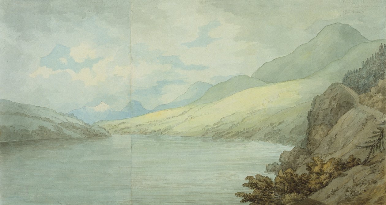 Loch Tay w pobliżu Kenmore autorstwa John White Abbott