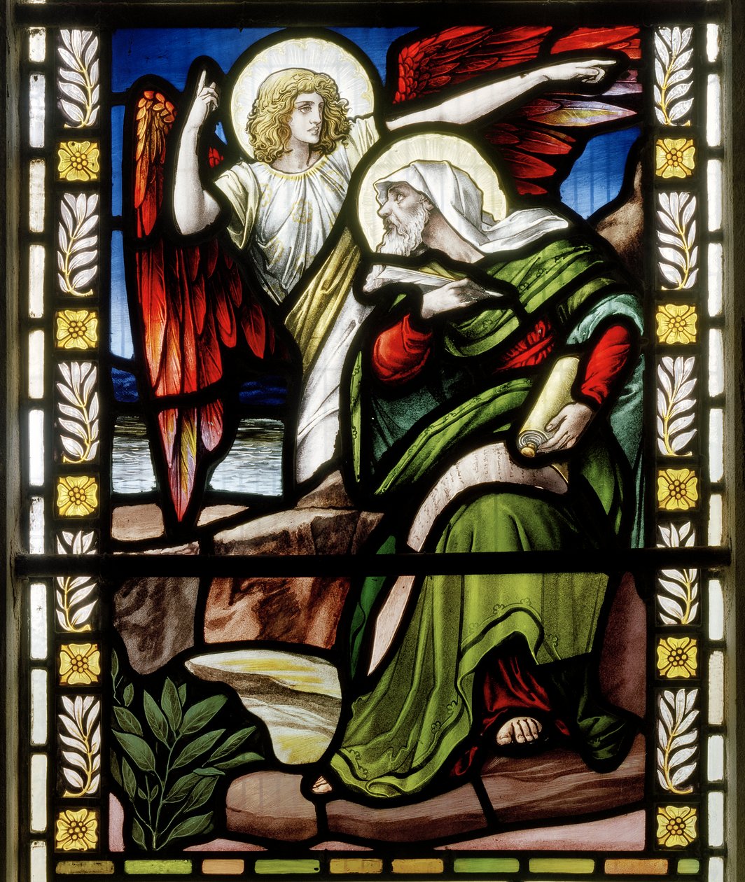 Św. Jan i Anioł, ok. 1891 r. autorstwa John William Brown