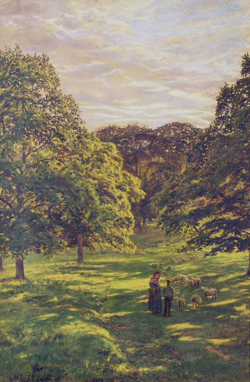Scena na łące autorstwa John William Buxton Knight