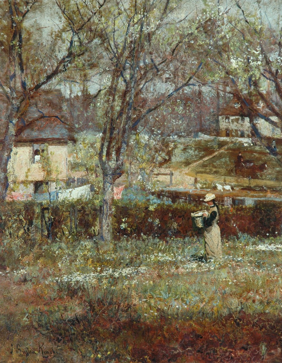 Scena wiejska autorstwa John William Buxton Knight