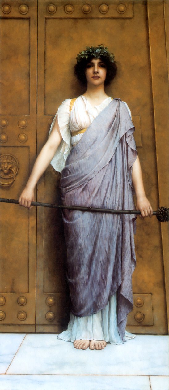 Przy Bramie Świątyni autorstwa John William Godward