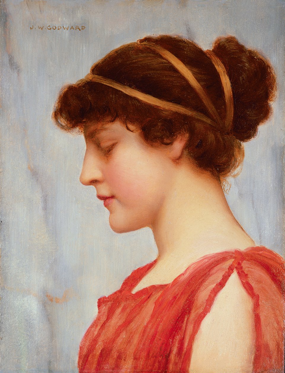 Greckie zadumy, 1889 autorstwa John William Godward