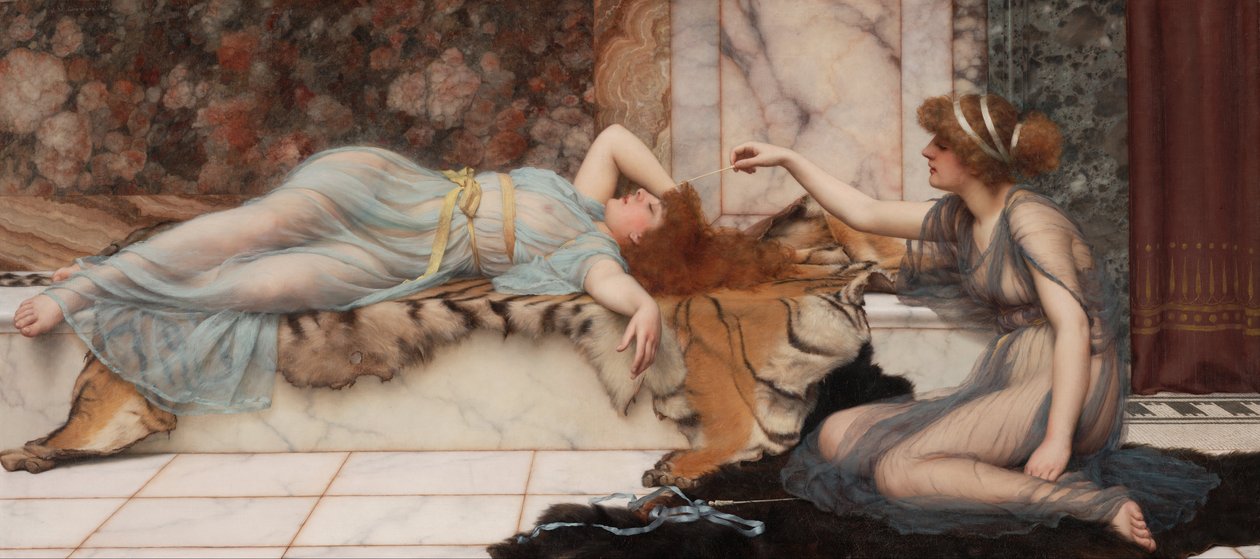 Zgorszenie i odpoczynek autorstwa John William Godward